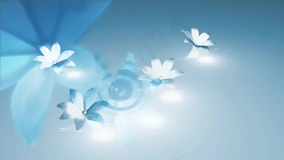 美丽的花给光运动背景 视频免费下载