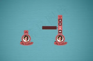 主页引导菜单PSD素材