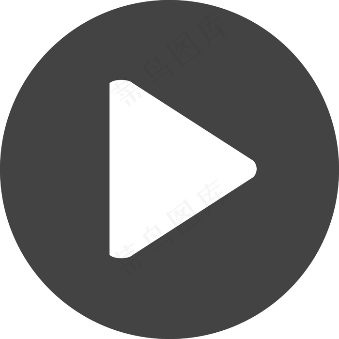 2字形图标播放按钮