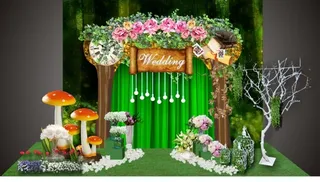 森系婚礼迎宾区设计
