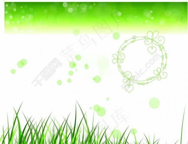 绿草图片ai矢量模版下载