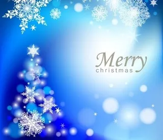 圣诞雪花背景矢量素材