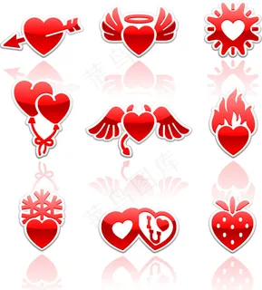 情人节红色图标