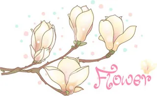 植物花卉花蕊矢量图