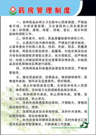 药房管理制度