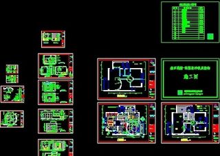 22套样板房cad施工设计方案图纸...