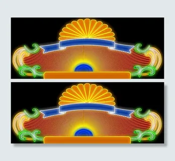 霓虹灯效果图图片