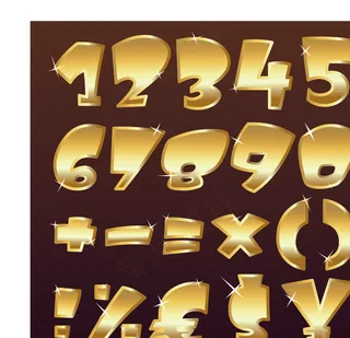 金属质感字体设计矢量素材1