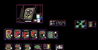 高层办公室完整弱电设计图纸