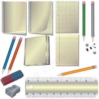 办公室办公用品图标矢量图标