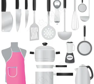 厨房用具矢量素材图片