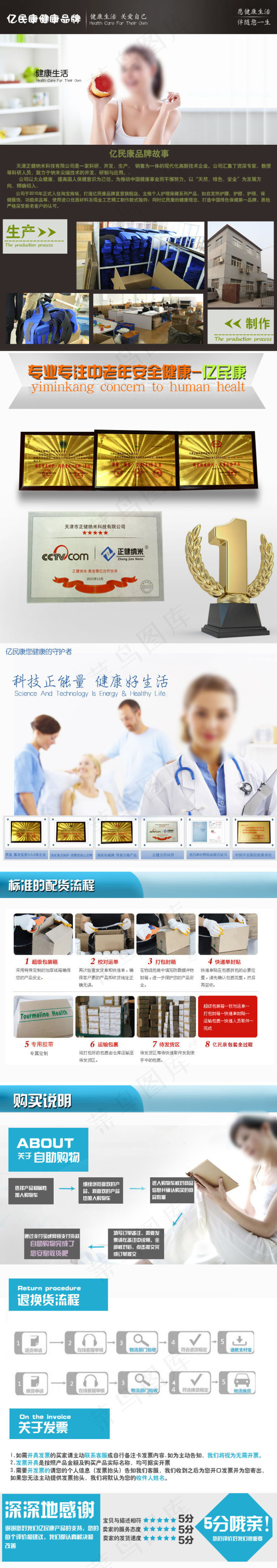 公司简介奖杯购物说明psd模版下载