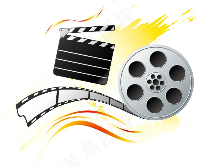 电影胶片素材eps,ai矢量模版下载