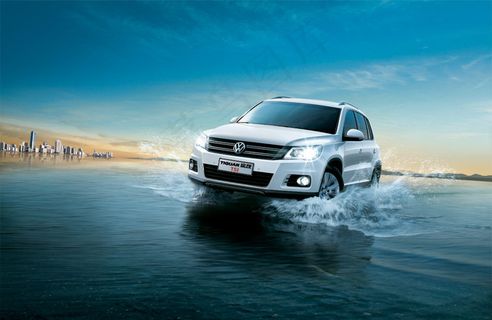 上海大众途观汽车广告PSD分