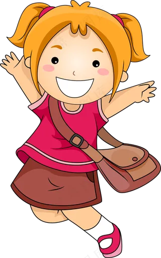 可爱卡通读书学习儿童PNG透明背景...