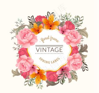 彩绘花环羽毛花环圣诞婚礼花环背景矢...