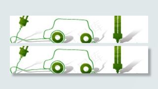 充电汽车环保背景图片