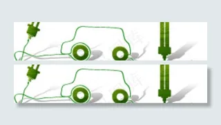 充电汽车环保背景图片