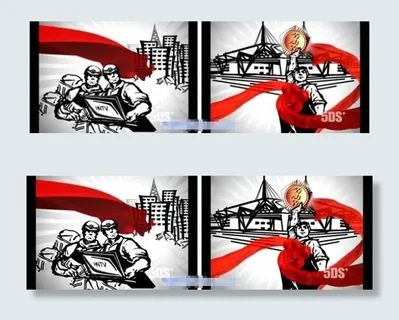 五一劳动节开场视频标清大屏幕舞台晚...