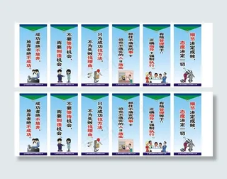 励志标语牌写真图片