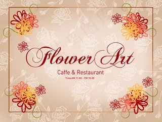 时尚潮流花纹边框PSD素材