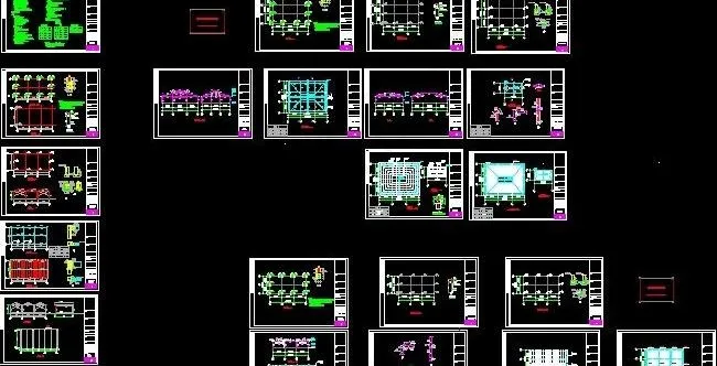 老年球场钢架结构棚设计图