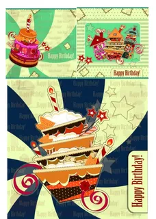 可爱的生日蛋糕