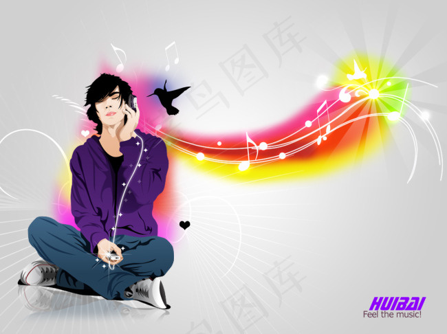 MP3海报背景设计psd模版下载