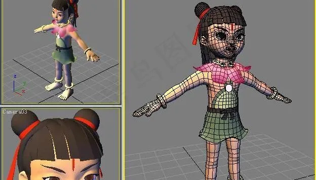 哪吒三维模型下载