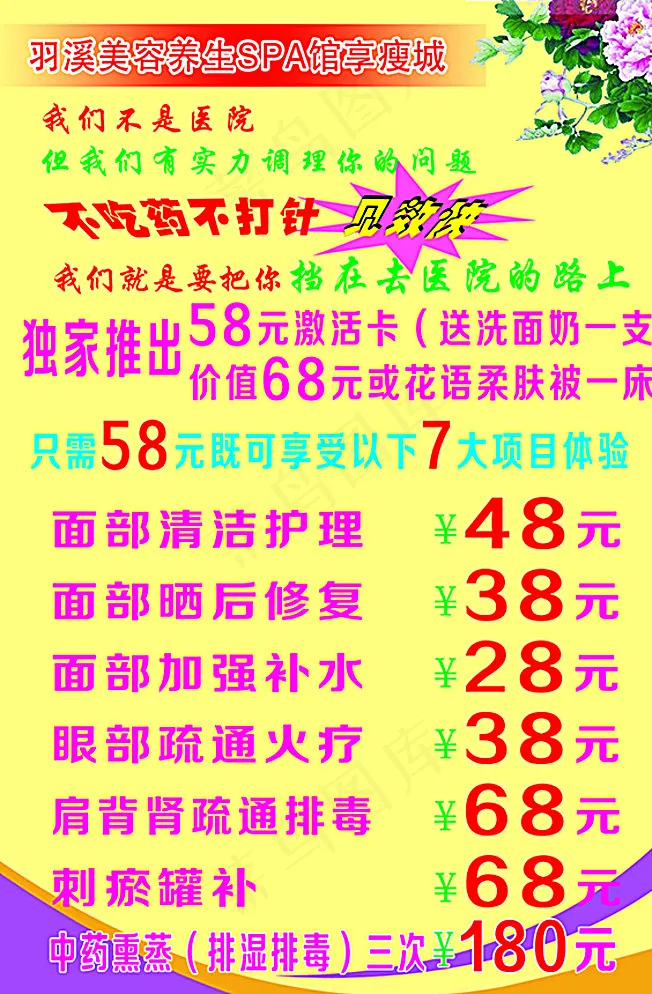 7大项目体验价图片