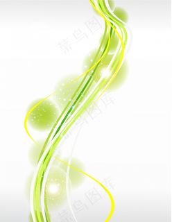 闪亮的绿色光背景