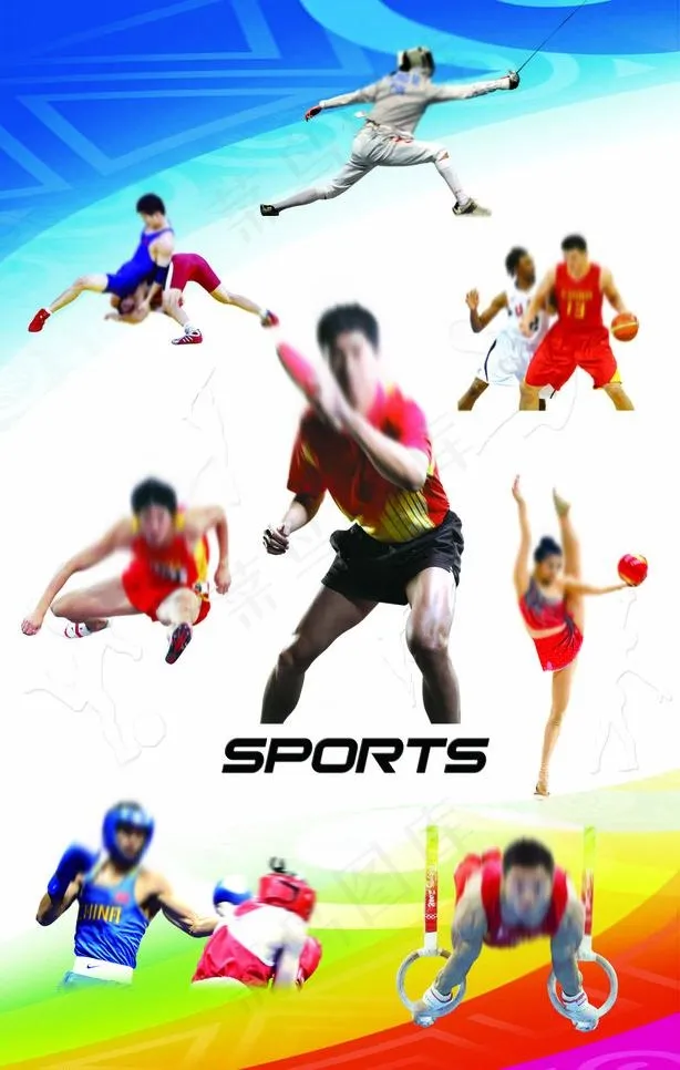 体育明星海报图片(4252X7087(DPI:90))psd模版下载