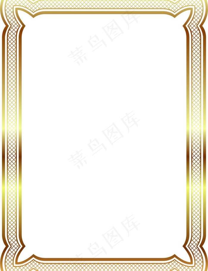 金色相框图片eps,ai矢量模版下载