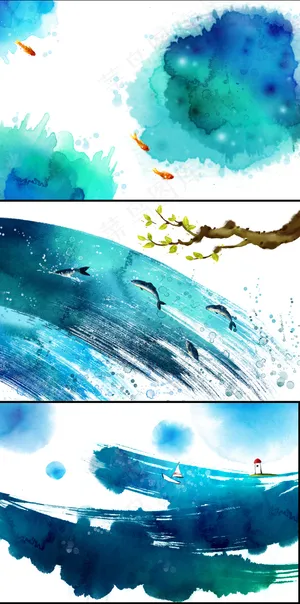水彩背景 水彩背景