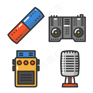 矢量乐器icon图标