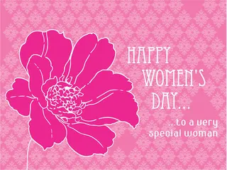 女人节主题的祝福矢量素材