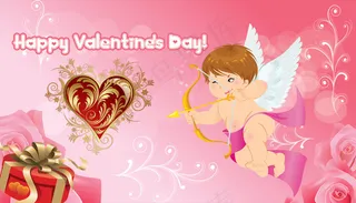 情人节丘比特之箭PSD