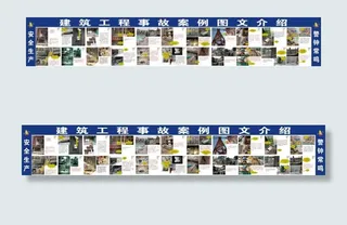 工地安全事故案例展板