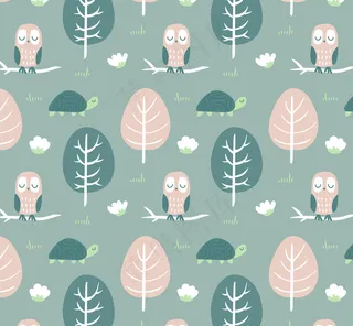 树叶树底纹小清新背景素材