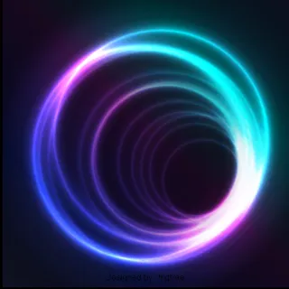 霓虹灯彩晕蓝圈光效果霓虹灯彩晕蓝圈光效果