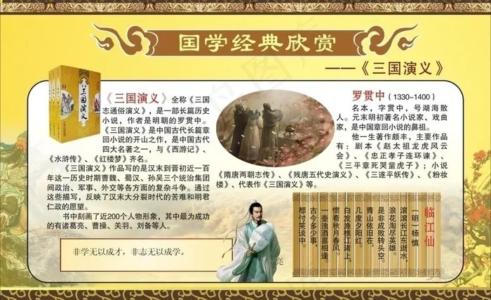 国学经典欣赏图片cdr矢量模版下载