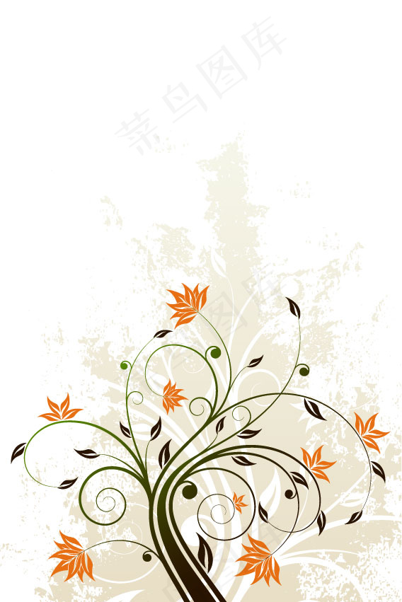 6款矢量叶子素材