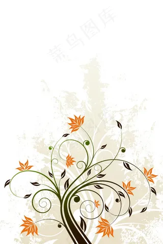 6款矢量叶子素材