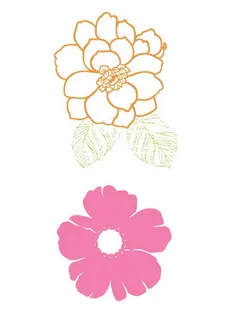 矢量简约花朵淡雅背景