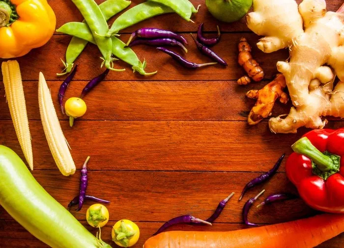 瓜果蔬菜菜板子图片