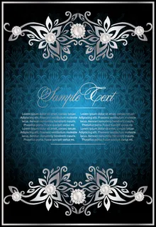 欧式古典花纹背景矢量素材