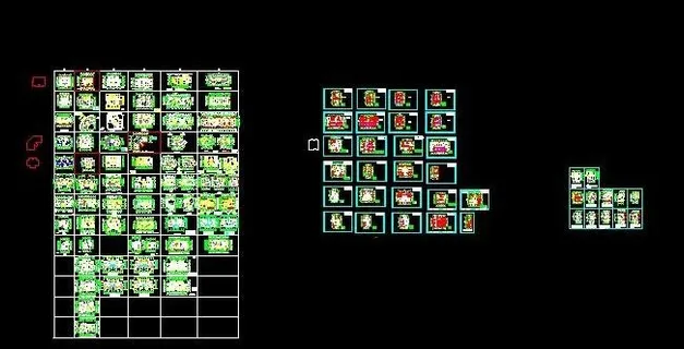 小区多种户型住宅楼室内设计图