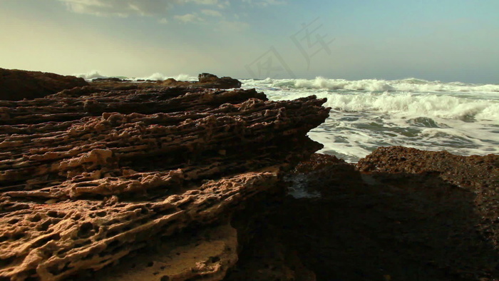 地中海的巨浪股票视频