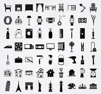 生活元素图标矢量素材