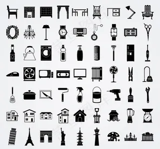 生活元素图标矢量素材